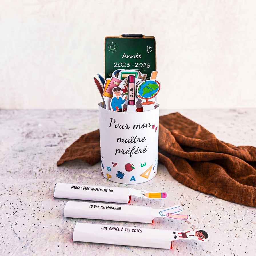 Pack Duo Banderoles Kinder Maxi "Maître & Maîtresse" - Modèles à Imprimer