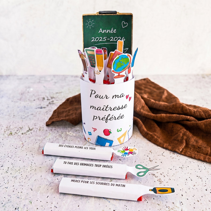 Pack Duo Banderoles Kinder Maxi "Maître & Maîtresse" - Modèles à Imprimer