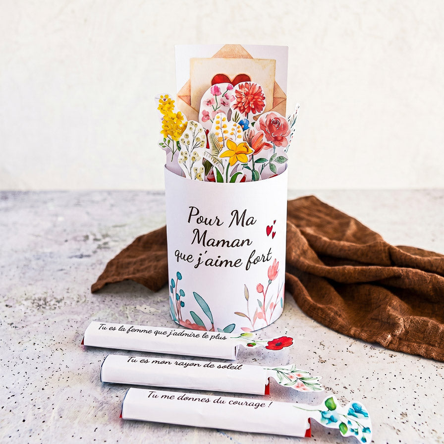 Kit Banderoles Kinder Maxi "Maman" - Modèle à Imprimer